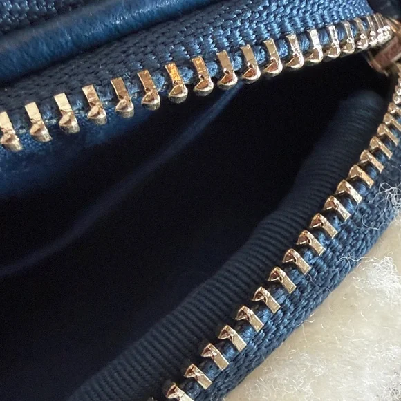 Coach Blue and Cream Crossbody Bag